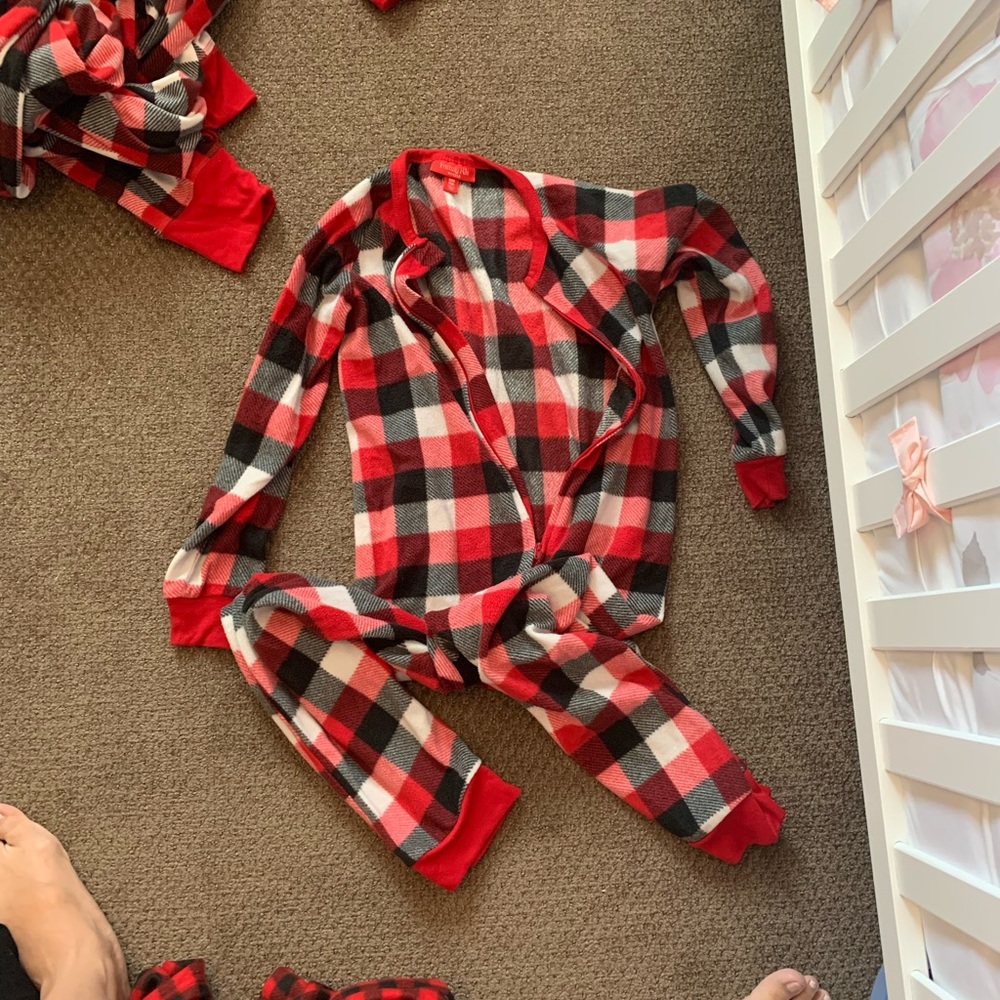 Girls Buffalo check onesie from Macys